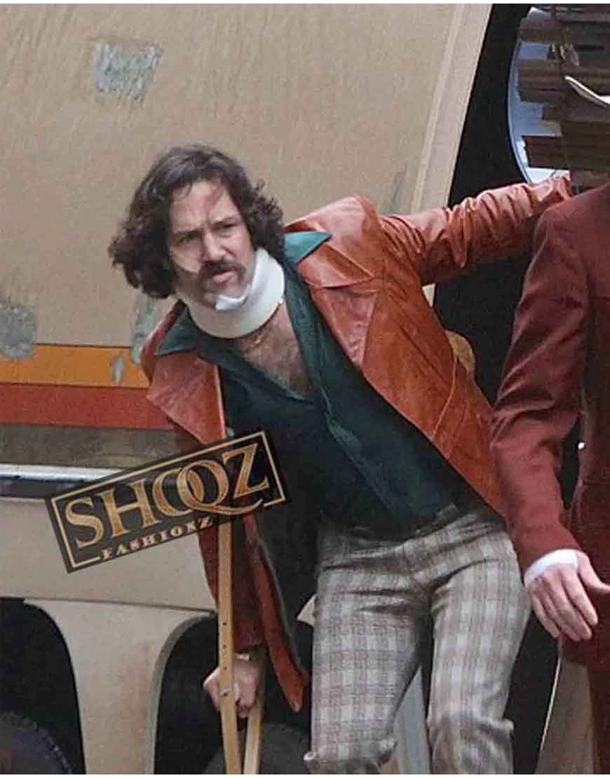 Paul Rudd Anchorman 2 Brain Fantana Brown Jacket